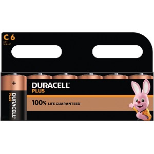 Duracell Plus Power C-koko (6 kpl)