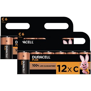 Duracell Plus Power C-koko (12 kpl)