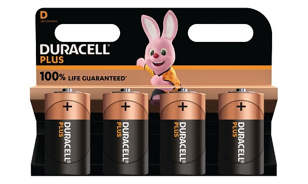 Duracell Plus Power D Size (Pack of 4)